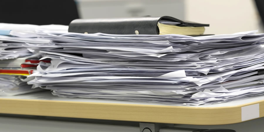 Documentações da Escola organizando