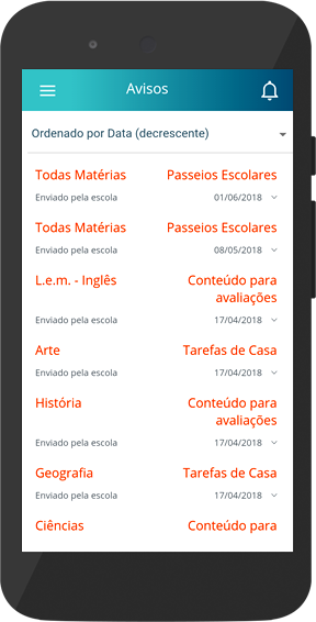 Aplicativo Escolar Aviso 3