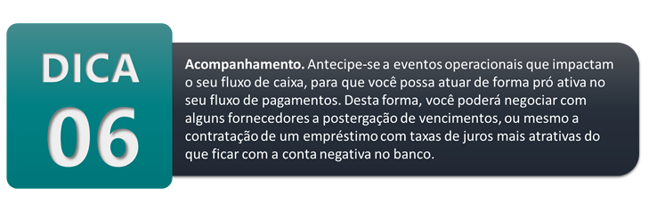 Dica 06 para um fluxo de caixa escolar eficiente